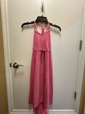 Cat & Jack Girl’s Pink Patterned Cotton-Poly Sundress